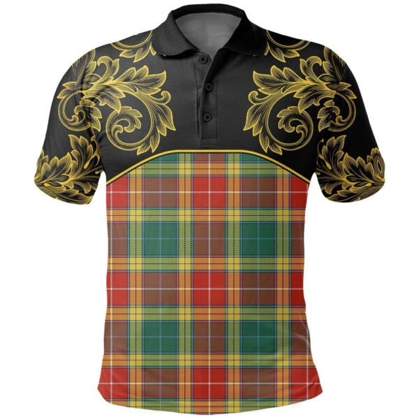 Buchanan Old Sett Clan Polo Shirt, Scottish Tartan Buchanan Old Sett Clans Polo Shirt Empire Style - Image 2