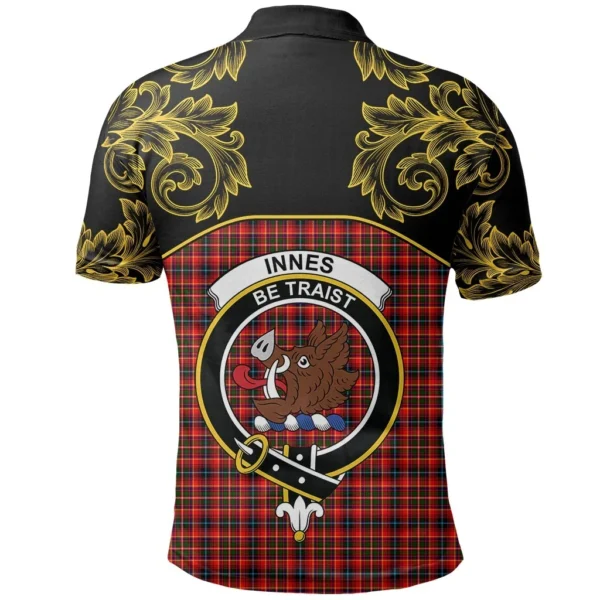 Innes Modern Clan Polo Shirt, Scottish Tartan Innes Modern Clans Polo Shirt Empire Style - Image 3