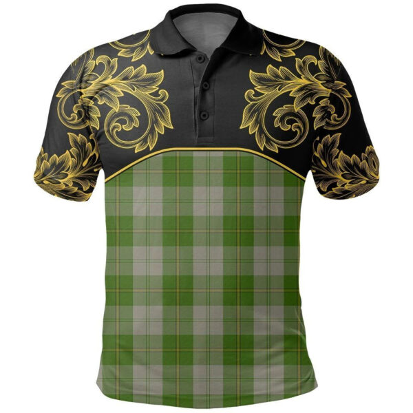 Cunningham Dress Green Dancers Clan Polo Shirt, Scottish Tartan Cunningham Dress Green Dancers Clans Polo Shirt Empire Style - Image 2