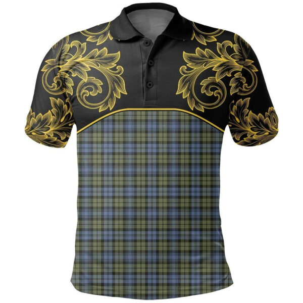 Campbell Faded Clan Polo Shirt, Scottish Tartan Campbell Faded Clans Polo Shirt Empire Style - Image 2