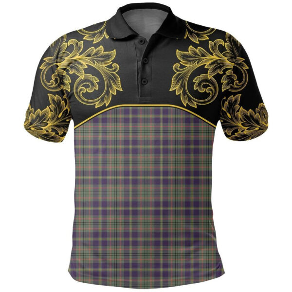 Tailyour Weathered Clan Polo Shirt, Scottish Tartan Tailyour Weathered Clans Polo Shirt Empire Style - Image 2