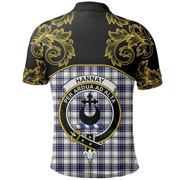 Hannay Modern Clan Polo Shirt, Scottish Tartan Hannay Modern Clans Polo Shirt Empire Style - Image 3