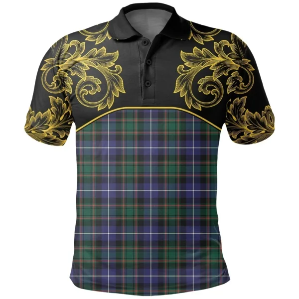 MacRae Hunting Modern Clan Polo Shirt, Scottish Tartan MacRae Hunting Modern Clans Polo Shirt Empire Style - Image 2