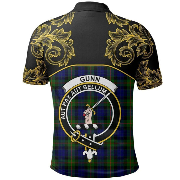 Gunn Modern Clan Polo Shirt, Scottish Tartan Gunn Modern Clans Polo Shirt Empire Style - Image 3