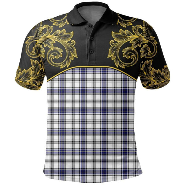 Hannay Modern Clan Polo Shirt, Scottish Tartan Hannay Modern Clans Polo Shirt Empire Style - Image 2