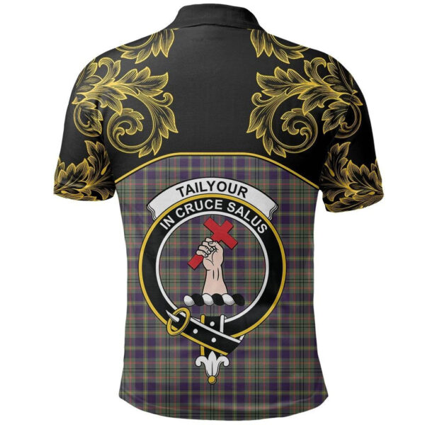 Tailyour Weathered Clan Polo Shirt, Scottish Tartan Tailyour Weathered Clans Polo Shirt Empire Style - Image 3