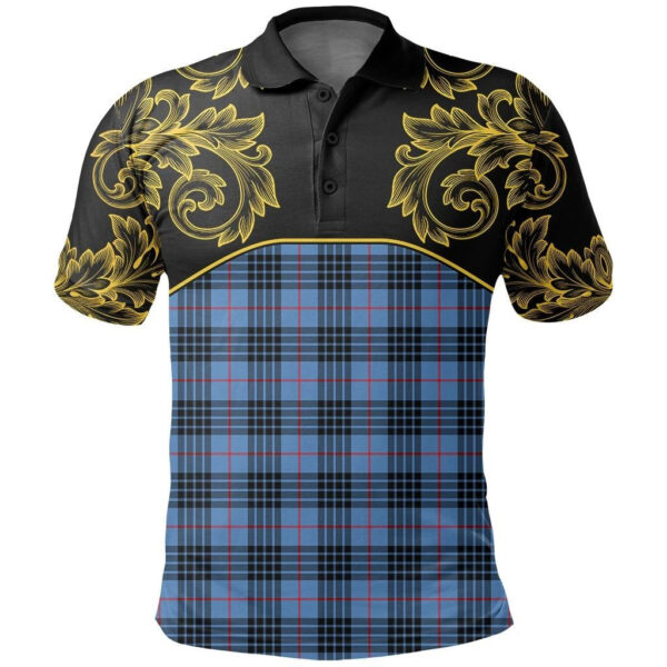 MacKay Blue Clan Polo Shirt, Scottish Tartan MacKay Blue Clans Polo Shirt Empire Style - Image 2