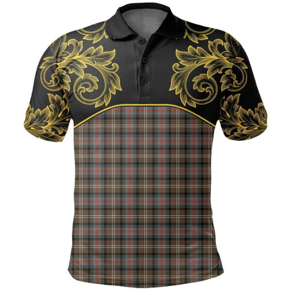 Sutherland Weathered Clan Polo Shirt, Scottish Tartan Sutherland Weathered Clans Polo Shirt Empire Style - Image 2