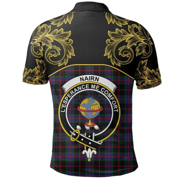 Nairn Clan Polo Shirt, Scottish Tartan Nairn Clans Polo Shirt Empire Style - Image 3