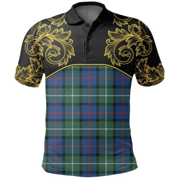 Davidson of Tulloch Clan Polo Shirt, Scottish Tartan Davidson of Tulloch Clans Polo Shirt Empire Style - Image 2