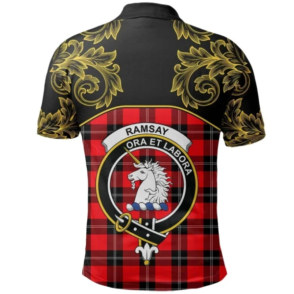 Ramsay Modern Clan Polo Shirt, Scottish Tartan Ramsay Modern Clans Polo Shirt Empire Style - Image 3