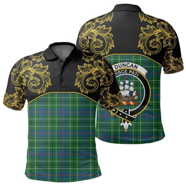 Duncan Ancient Clan Polo Shirt, Scottish Tartan Duncan Ancient Clans Polo Shirt Empire Style