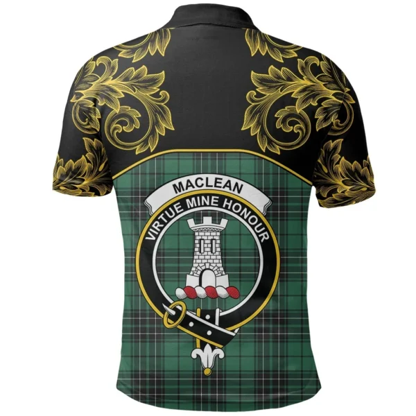 MacLean Hunting Ancient Clan Polo Shirt, Scottish Tartan MacLean Hunting Ancient Clans Polo Shirt Empire Style - Image 3