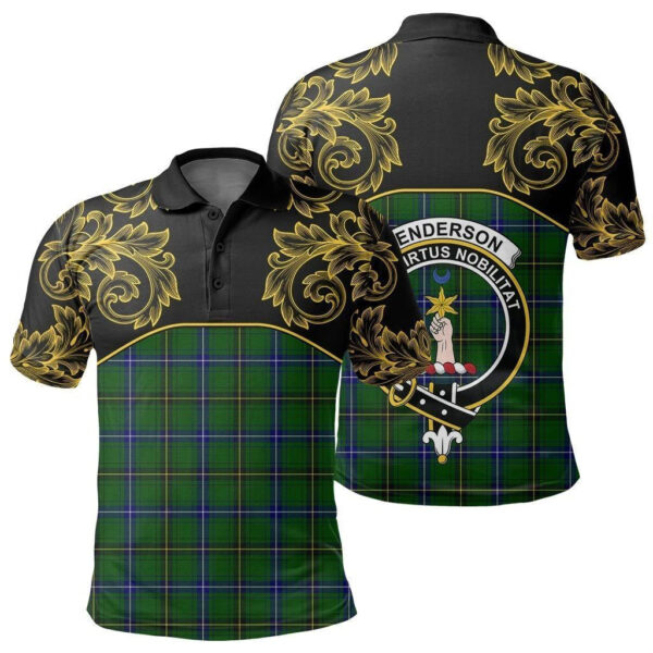 Henderson Modern Clan Polo Shirt, Scottish Tartan Henderson Modern Clans Polo Shirt Empire Style