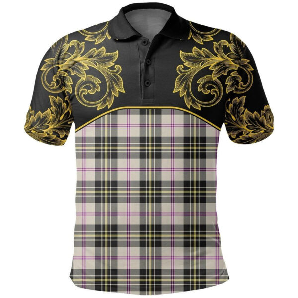 MacPherson Dress Ancient Clan Polo Shirt, Scottish Tartan MacPherson Dress Ancient Clans Polo Shirt Empire Style - Image 2