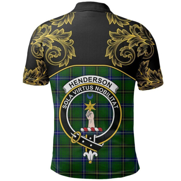 Henderson Modern Clan Polo Shirt, Scottish Tartan Henderson Modern Clans Polo Shirt Empire Style - Image 3