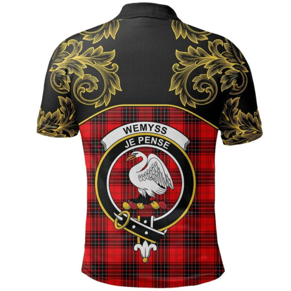 Wemyss Modern Clan Polo Shirt, Scottish Tartan Wemyss Modern Clans Polo Shirt Empire Style - Image 3