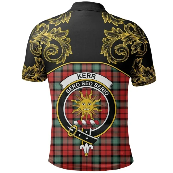 Kerr Ancient Clan Polo Shirt, Scottish Tartan Kerr Ancient Clans Polo Shirt Empire Style - Image 3