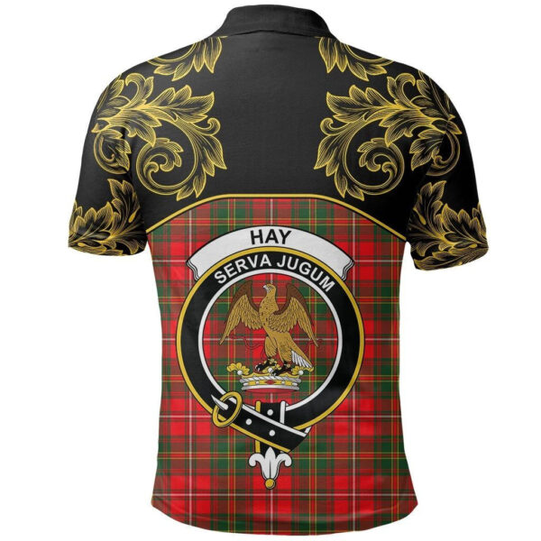 Hay Modern Clan Polo Shirt, Scottish Tartan Hay Modern Clans Polo Shirt Empire Style - Image 3