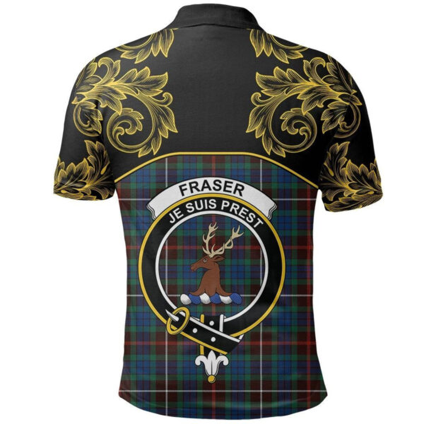 Fraser Hunting Ancient Clan Polo Shirt, Scottish Tartan Fraser Hunting Ancient Clans Polo Shirt Empire Style - Image 3