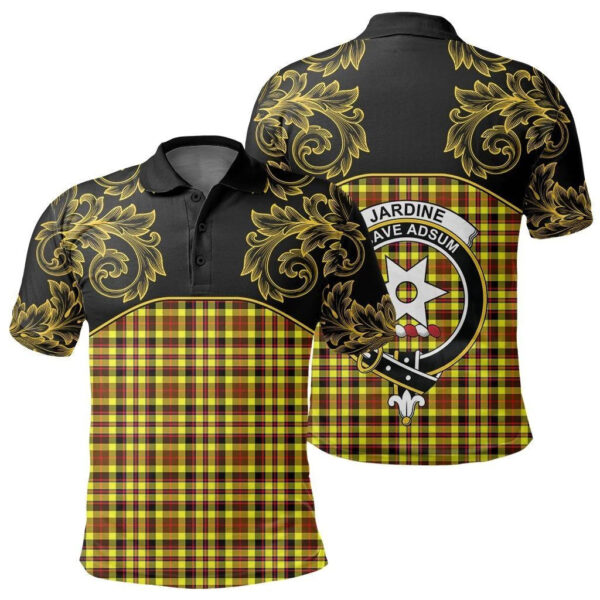 Jardine Clan Polo Shirt, Scottish Tartan Jardine Clans Polo Shirt Empire Style