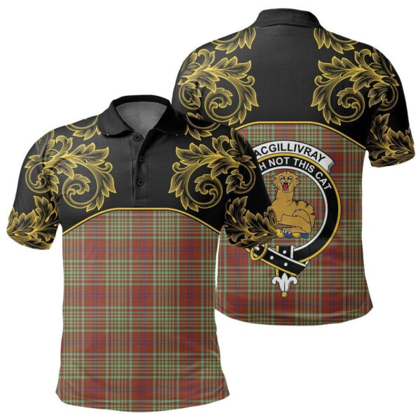 MacGillivray Hunting Ancient Clan Polo Shirt, Scottish Tartan MacGillivray Hunting Ancient Clans Polo Shirt Empire Style