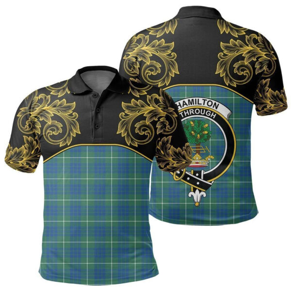 Hamilton Hunting Ancient Clan Polo Shirt, Scottish Tartan Hamilton Hunting Ancient Clans Polo Shirt Empire Style