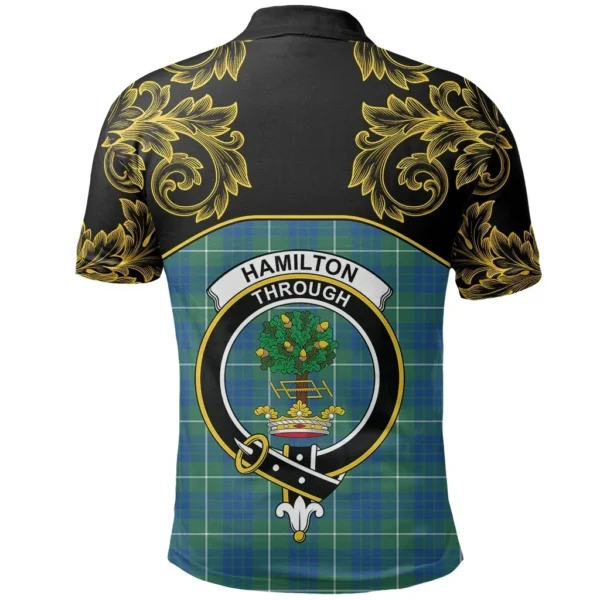 Hamilton Hunting Ancient Clan Polo Shirt, Scottish Tartan Hamilton Hunting Ancient Clans Polo Shirt Empire Style - Image 3