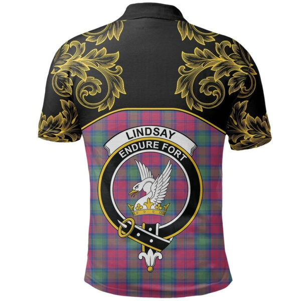 Lindsay Ancient Clan Polo Shirt, Scottish Tartan Lindsay Ancient Clans Polo Shirt Empire Style - Image 3