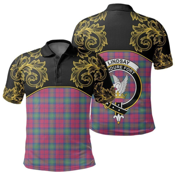 Lindsay Ancient Clan Polo Shirt, Scottish Tartan Lindsay Ancient Clans Polo Shirt Empire Style