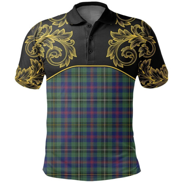 Wood Modern Clan Polo Shirt, Scottish Tartan Wood Modern Clans Polo Shirt Empire Style - Image 2