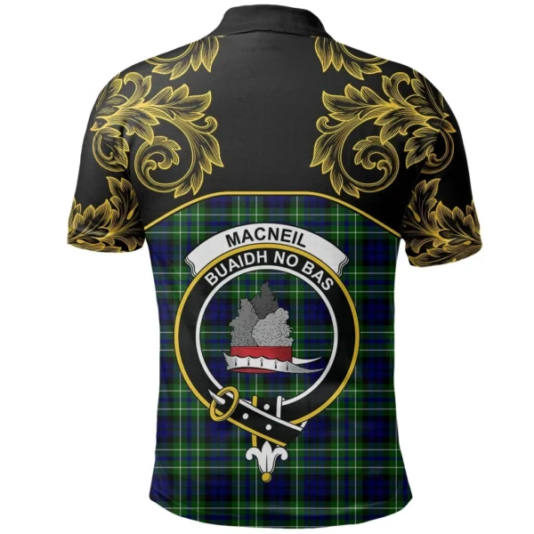 MacNeil of Colonsay Modern Clan Polo Shirt, Scottish Tartan MacNeil of Colonsay Modern Clans Polo Shirt Empire Style - Image 3