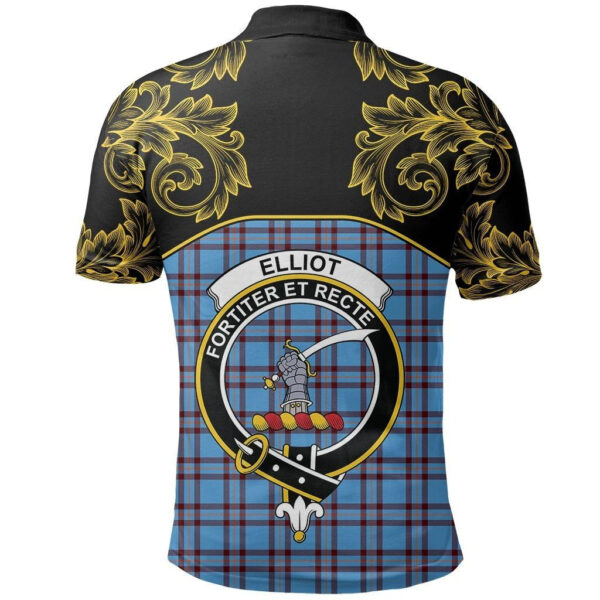 Elliot Ancient Clan Polo Shirt, Scottish Tartan Elliot Ancient Clans Polo Shirt Empire Style - Image 3