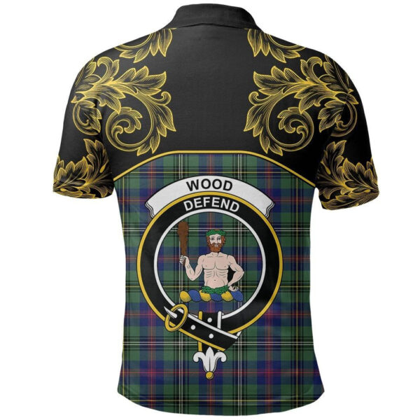 Wood Modern Clan Polo Shirt, Scottish Tartan Wood Modern Clans Polo Shirt Empire Style - Image 3