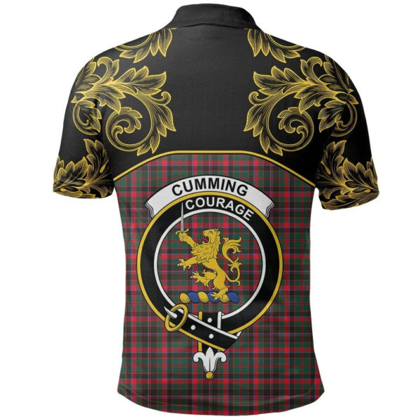 Cumming Hunting Modern Clan Polo Shirt, Scottish Tartan Cumming Hunting Modern Clans Polo Shirt Empire Style - Image 3