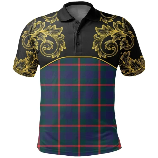 Agnew Modern Clan Polo Shirt, Scottish Tartan Agnew Modern Clans Polo Shirt Empire Style - Image 2