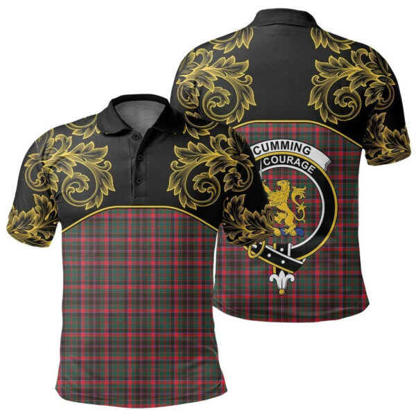 Cumming Hunting Modern Clan Polo Shirt, Scottish Tartan Cumming Hunting Modern Clans Polo Shirt Empire Style