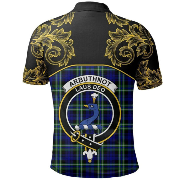 Arbuthnot Modern Clan Polo Shirt, Scottish Tartan Arbuthnot Modern Clans Polo Shirt Empire Style - Image 3