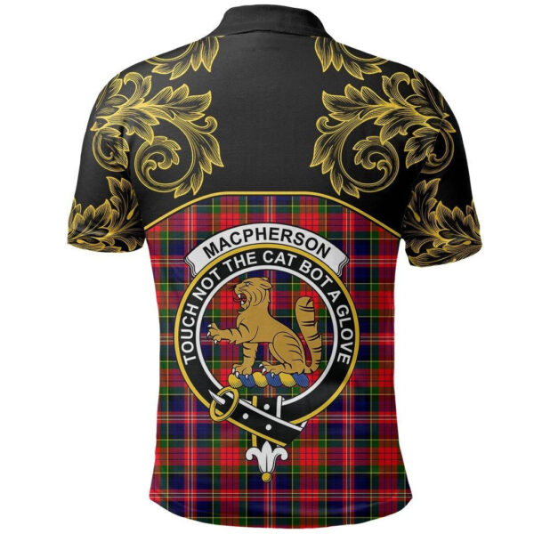 MacPherson Modern Clan Polo Shirt, Scottish Tartan MacPherson Modern Clans Polo Shirt Empire Style - Image 3