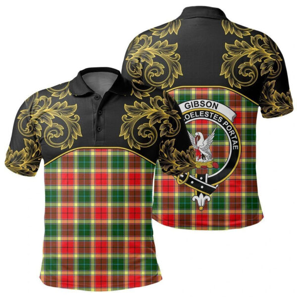 Gibbs Clan Polo Shirt, Scottish Tartan Gibbs Clans Polo Shirt Empire Style