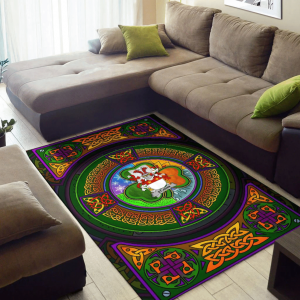 Ireland Area Rug - St.John Family Crest Area Rug - Celtic Elements - Image 2