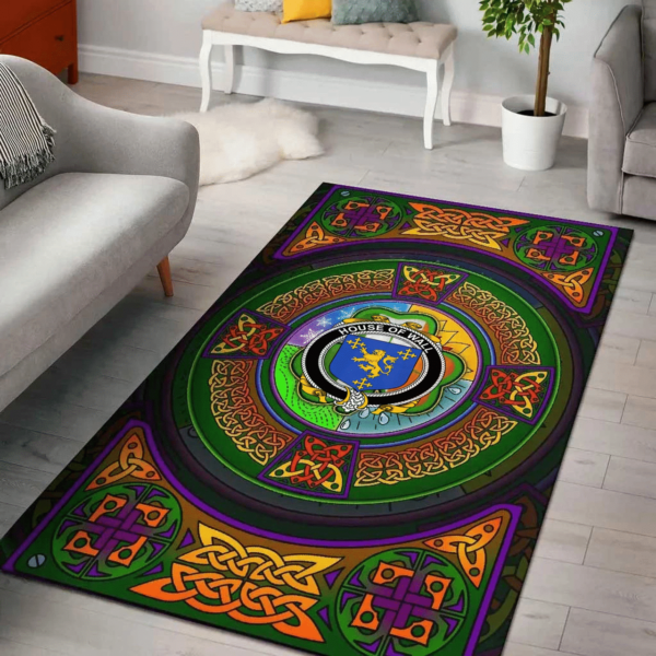 Ireland Area Rug - House of WALL Family Crest Area Rug - Celtic Elements