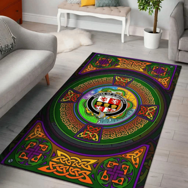 Ireland Area Rug - House of O'MURPHY (Muskerry) Family Crest Area Rug - Celtic Elements